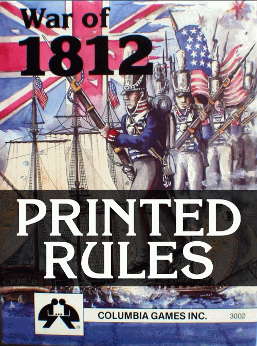 War of 1812 Printed Rules product image