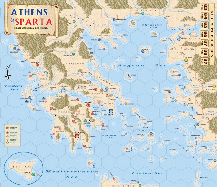 Athens & Sparta Map image 2