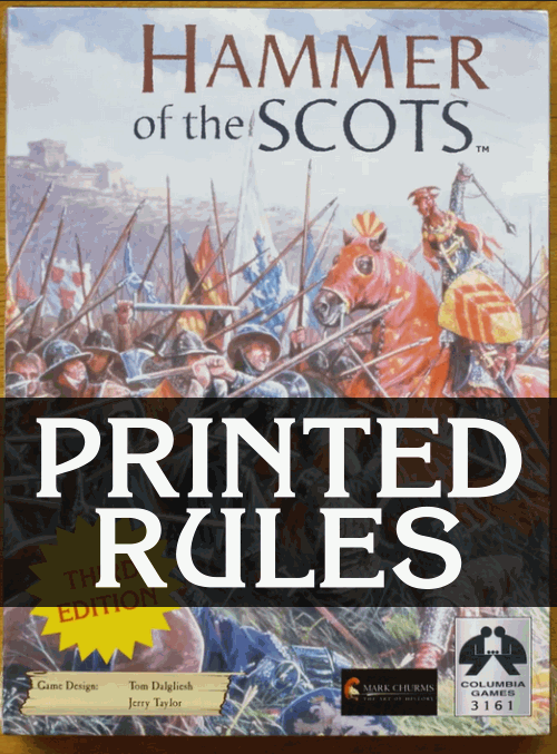 Hammer of the Scots Printed Rules product image