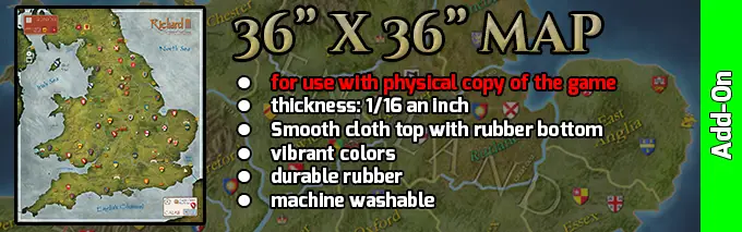 Richard III 36"x36" Neoprene Map image 2