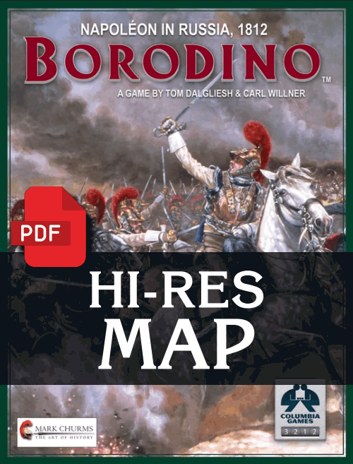 Borodino 1812 Map - Hi Res PDF product image