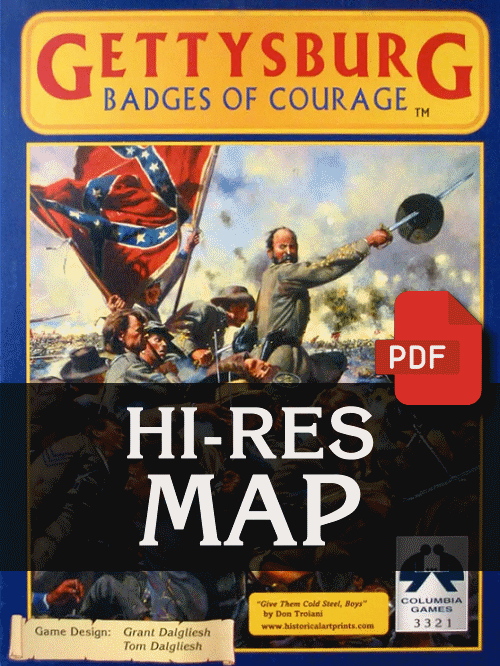 Gettysburg Map - Hi Res PDF product image
