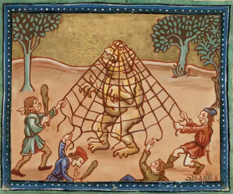 Beast hunters trying to capture an Aklash for the Pamesani Games