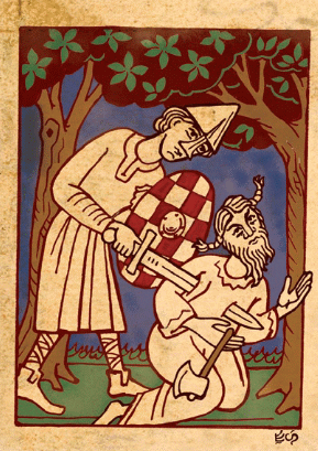 Knight Killing a Solori