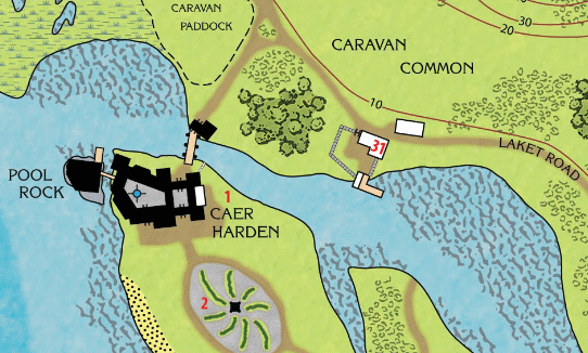 Caer Harden on the Map