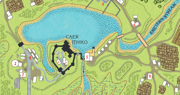 Caer Ithiko on the Map