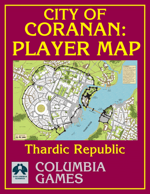 City of Coranan Large Map Free PDF image 1