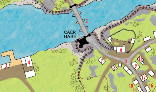 Caer Habe on the Map