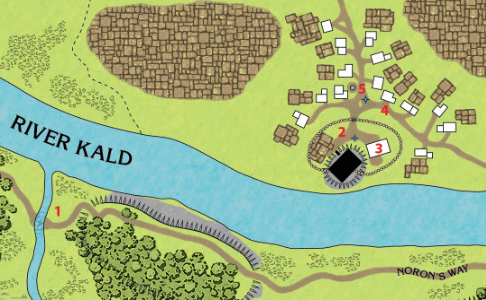 Caer Noron on the Map