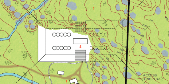 Outline of the buried section