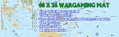 Pacific Victory 48"x36" Neoprene Map image 2