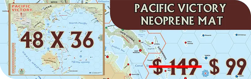Pacific Victory 48"x36" Neoprene Map product image