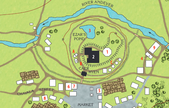 Caer Hyen on the Map