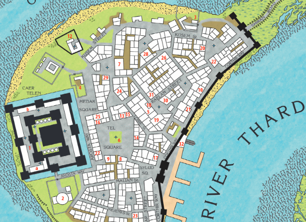 Caer Telen on the Map