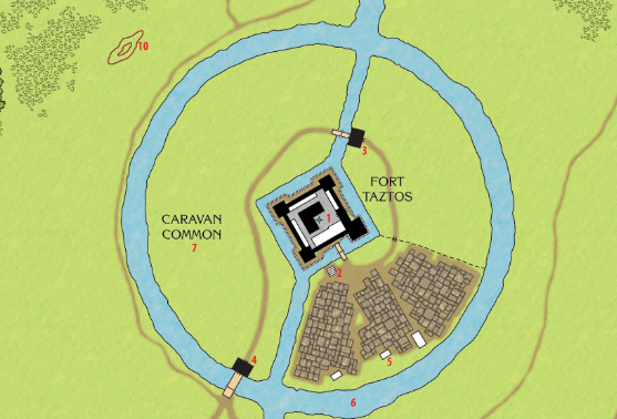 Fort Taztos on the Map