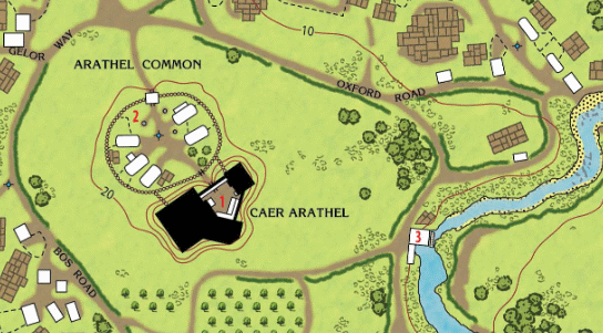Caer Arathel on the Map