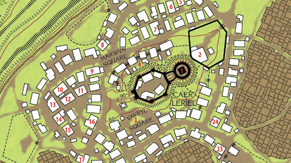 Caer Arathel on the Map