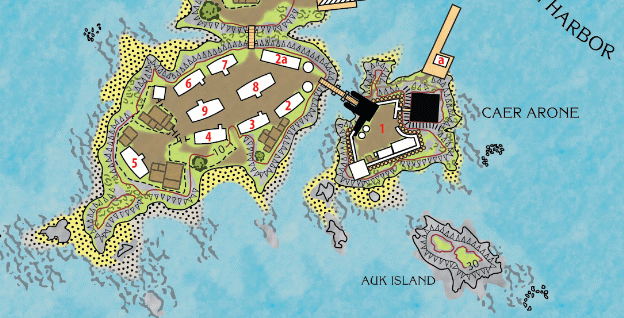 Caer Arone on the Map