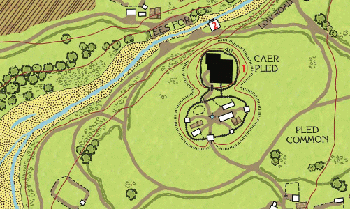 Caer Pled on the Map