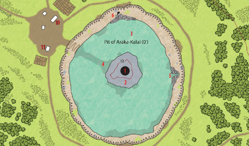 The Pit of the Serpent God on the Map