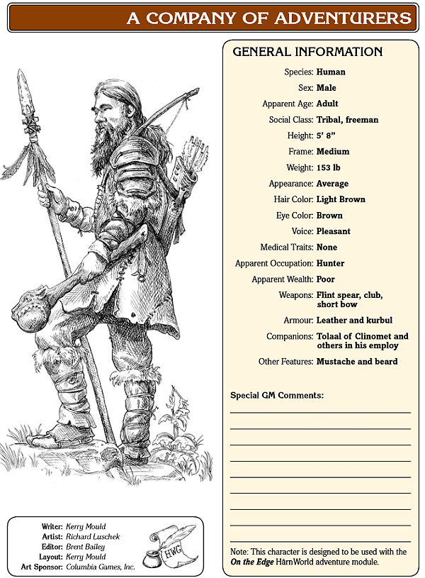 Sample Page - Character