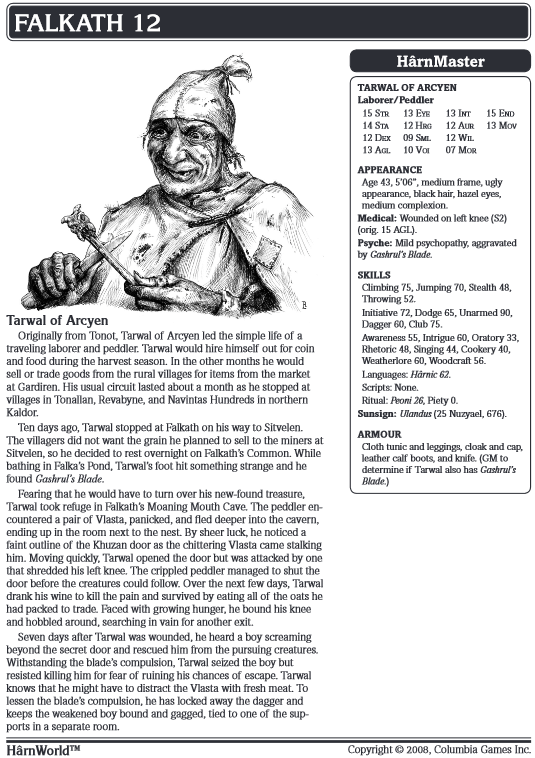 Sample Page - Character